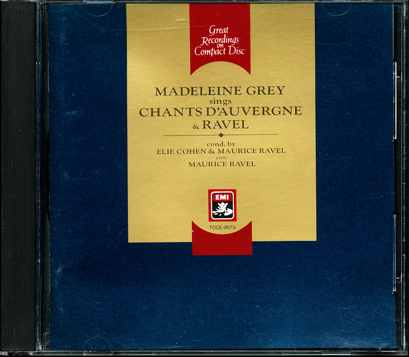 EMI国内盤 マドレーヌ・グレイ(sop), ラヴェル(pf)他 - カントルーブ & ラヴェル 4枚同梱可能 d7B000064TDB拍卖