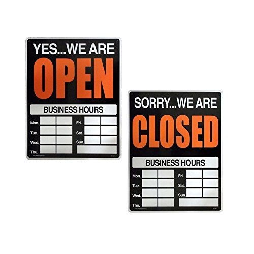 プラスティックサインボード CA-20 OPEN/CLOSED(時間記入可能)/アメリカン雑貨 世田谷ベース ヴィンテージ ガレージ拍卖