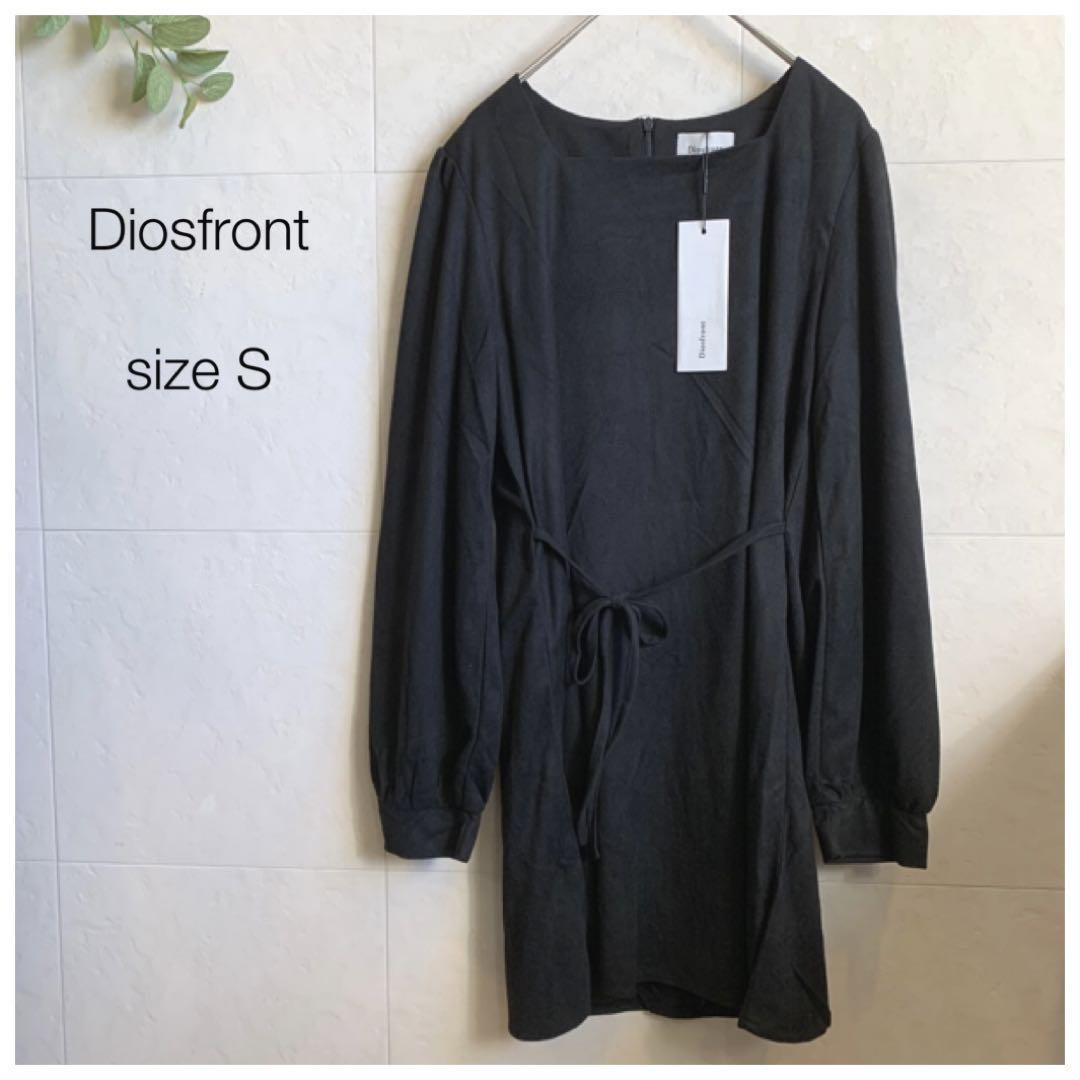 【新品未使用】 Diosfront 薄手スウェード黒カットソー拍卖