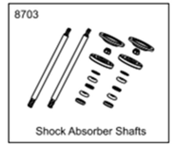 ZDRACING 純正品 MX-07 Shock Absorbers Shafts ショックアブソーバー シャフト 品番#8703拍卖