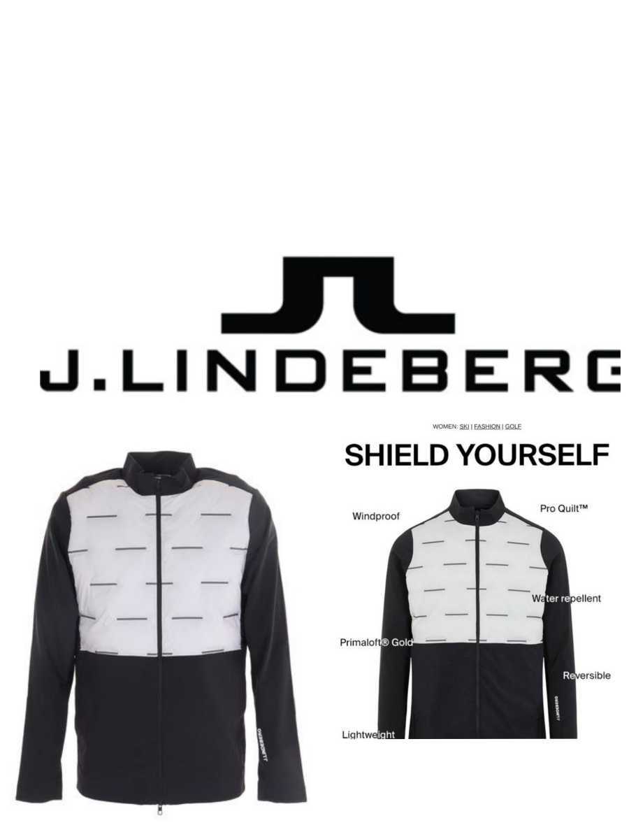 新品正規J.LINDEBERG ゴルフストレッチ 速乾撥水軽量保温 プリマロフト Shield ゴルフジャケット 拍卖