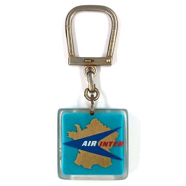 エールアンテール ブルボン キーホルダー AIR INTER Bourbon Key Chain Holder 鍵 Fob Porte Cles エアインター エール アンテール拍卖