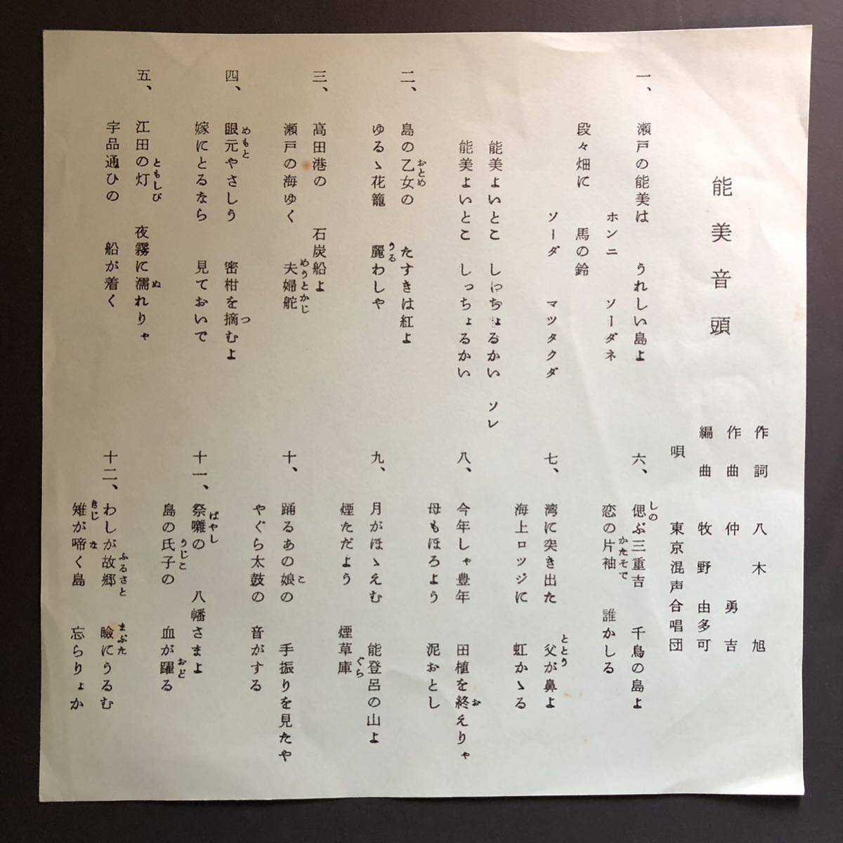 能美音頭 東京混歌合唱団 7インチ 和物 GROOVE音頭 ディープ歌謡 マイナー 自主盤 ご当地 広島 能美町鹿川拍卖