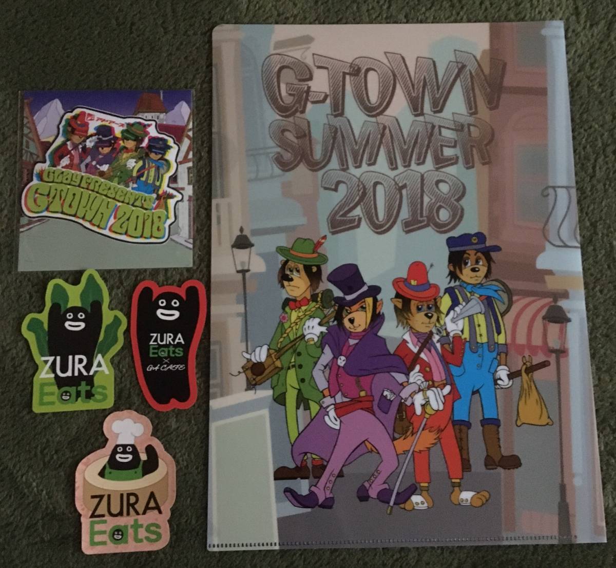 ★未使用★GLAY G-TOWN 2018 クリアファイル & ステッカー拍卖