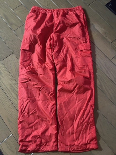 ☆GU ジーユー 裏フリースイージーカーゴパンツ オレンジ Mサイズ ②拍卖