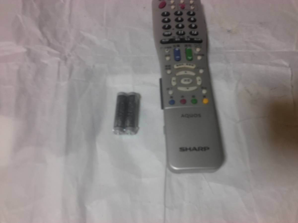 ●◆SHARP AQUOS デジタルテレビ用リモコン電池付拍卖