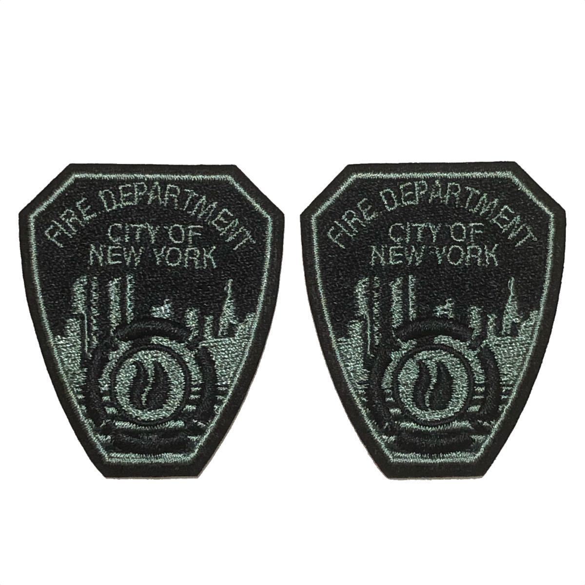 FDNY ミニサイズ(約5cm)ワッペン 2枚セット C拍卖