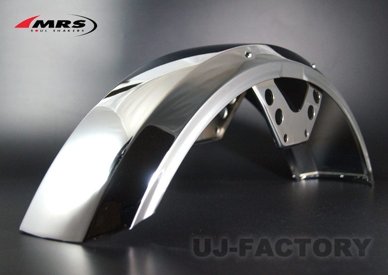 MRS 日本製 スチール製 クロームメッキ フロントフェンダー KAWASAKI Z400FX / Z400J / Z550FX エムテック MRS-Z4-F001拍卖
