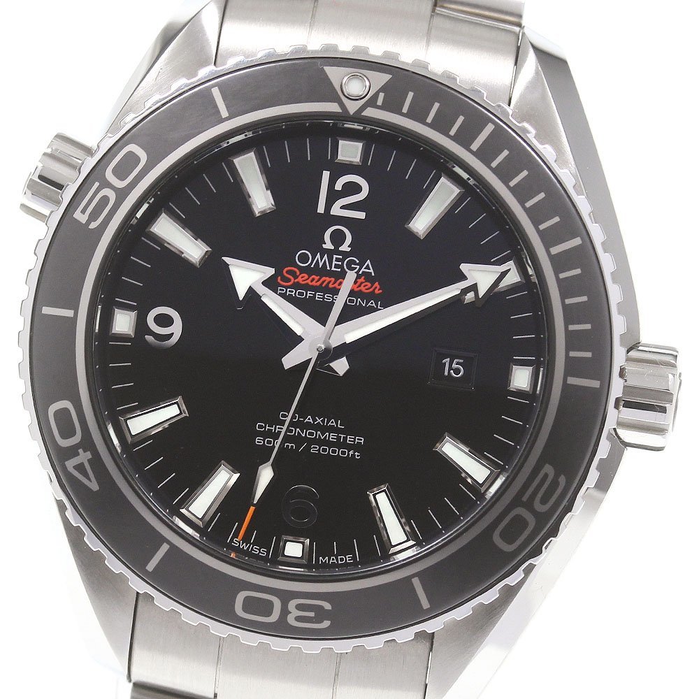 ☆ジャンク ★箱・保証書付き【OMEGA】オメガ シーマスター プラネットオーシャン デイト 232.30.38.20.01.001 自動巻き ボーイズ_721222拍卖