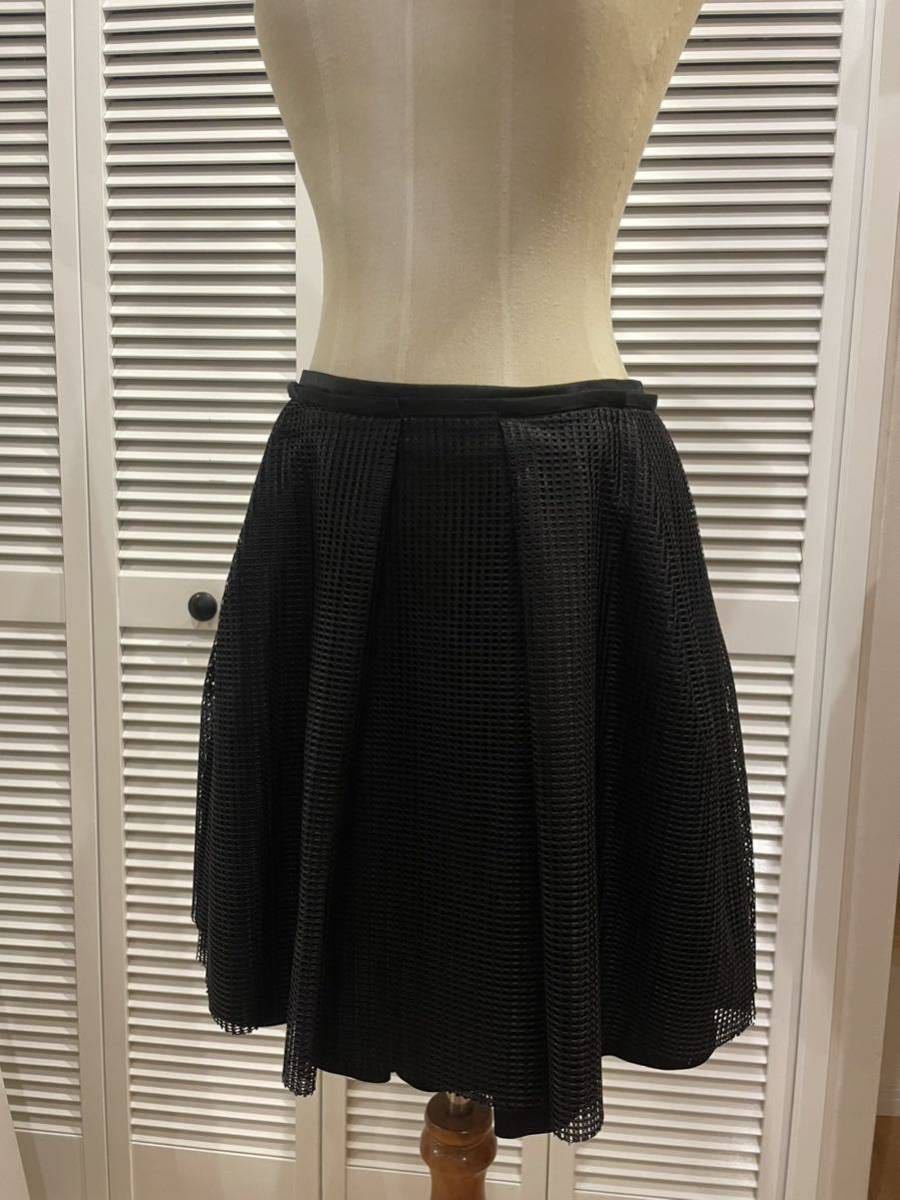 ADORE アドーア フレアースカート 3枚仕立て 黒拍卖