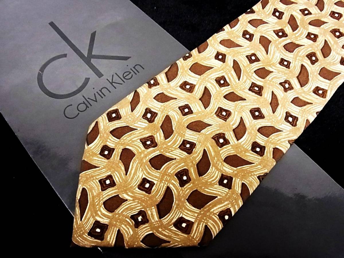 ★M1987★【美品!ブランド 即決350円♪早者勝】【Ck】カルバンクラインのネクタイ拍卖