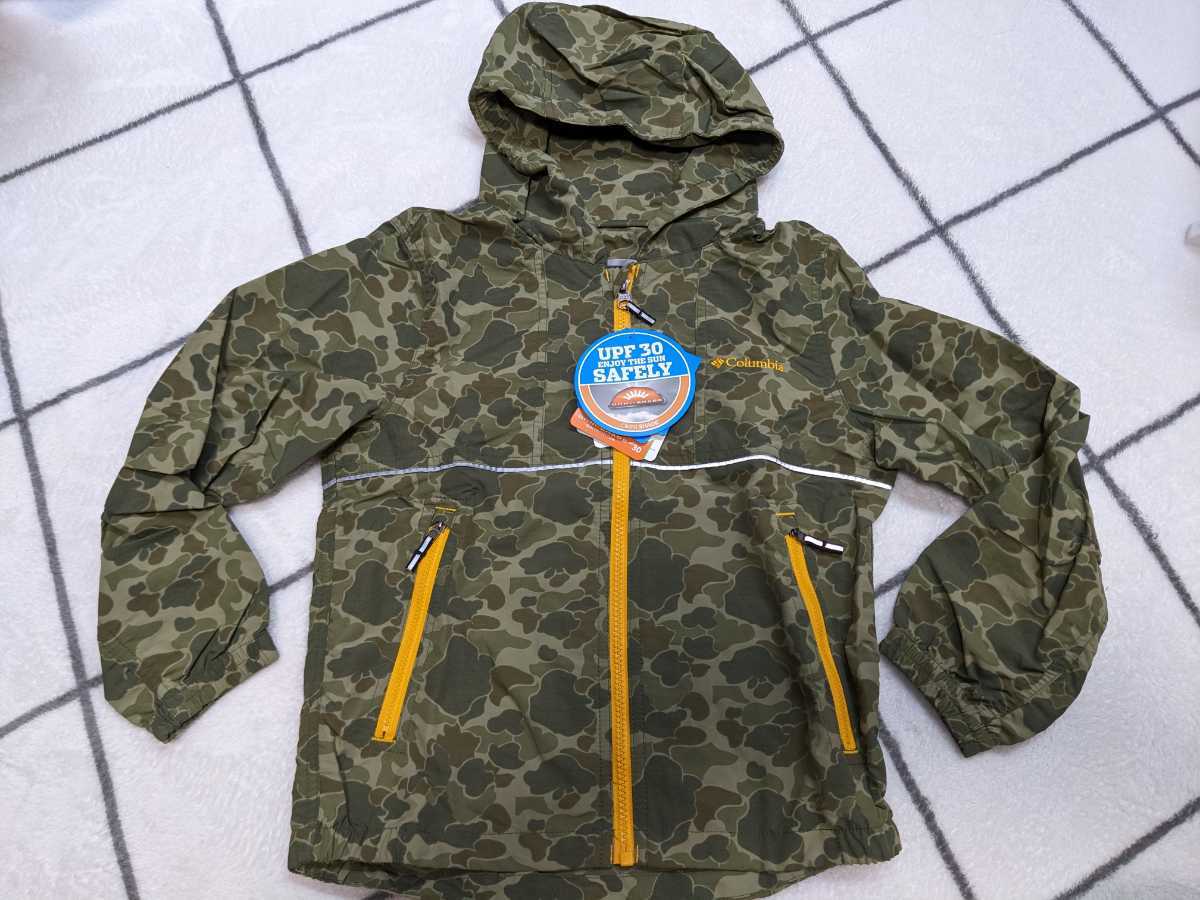 新品未使用 コロンビア Columbia サイズ110 フード付きナイロンジャケット 子ども キッズ アウトドア キャンプ アウター 拍卖