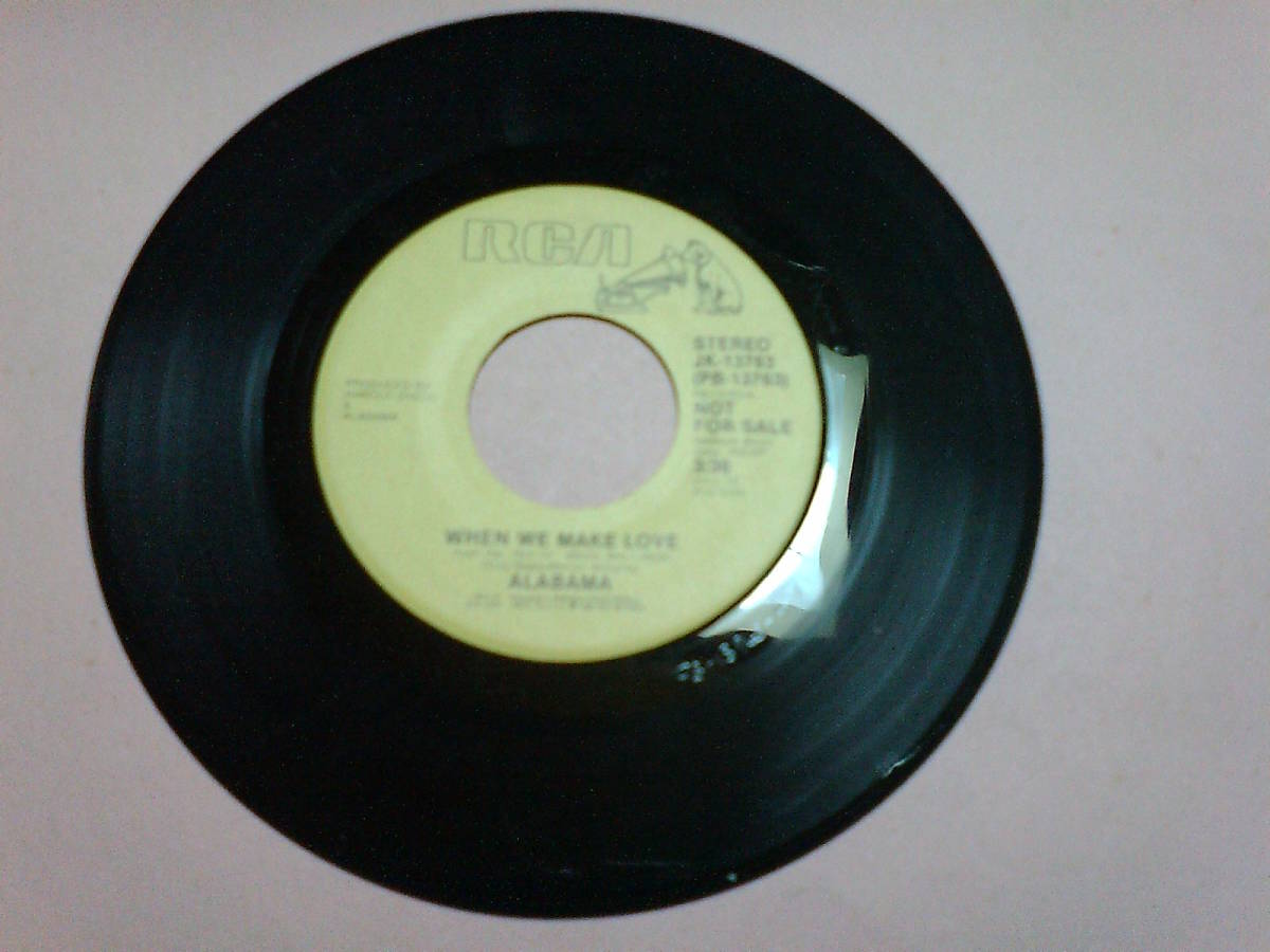 Alabama : When We Make LovSame ; USA RCA 7 inch 45 Not for sale // JK-13763拍卖