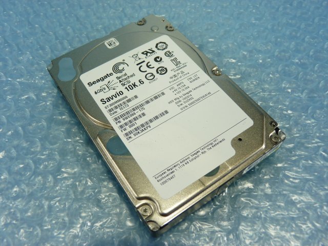 1NAU // Seagate Savvio 10K.6 ST300MM0006 300GB 2.5インチHDD SAS 10000rpm 6Gb/s 15mm厚 // Cisco UCS C220 M3 取外 //在庫2拍卖