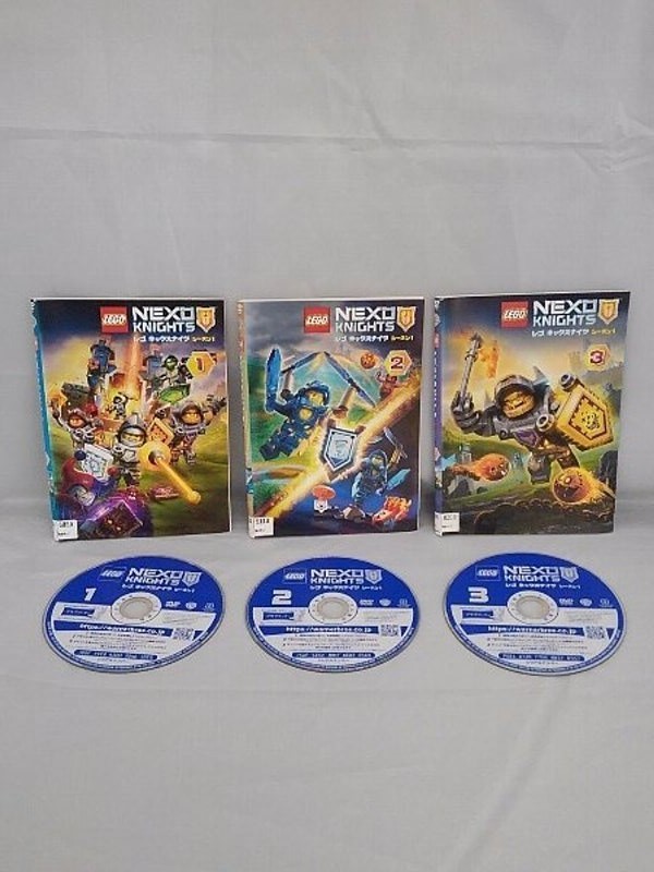 090-2048 送料無料 レゴ ネックスナイツ シーズン1 全3巻 ディスクにキズ有り レンタル版拍卖