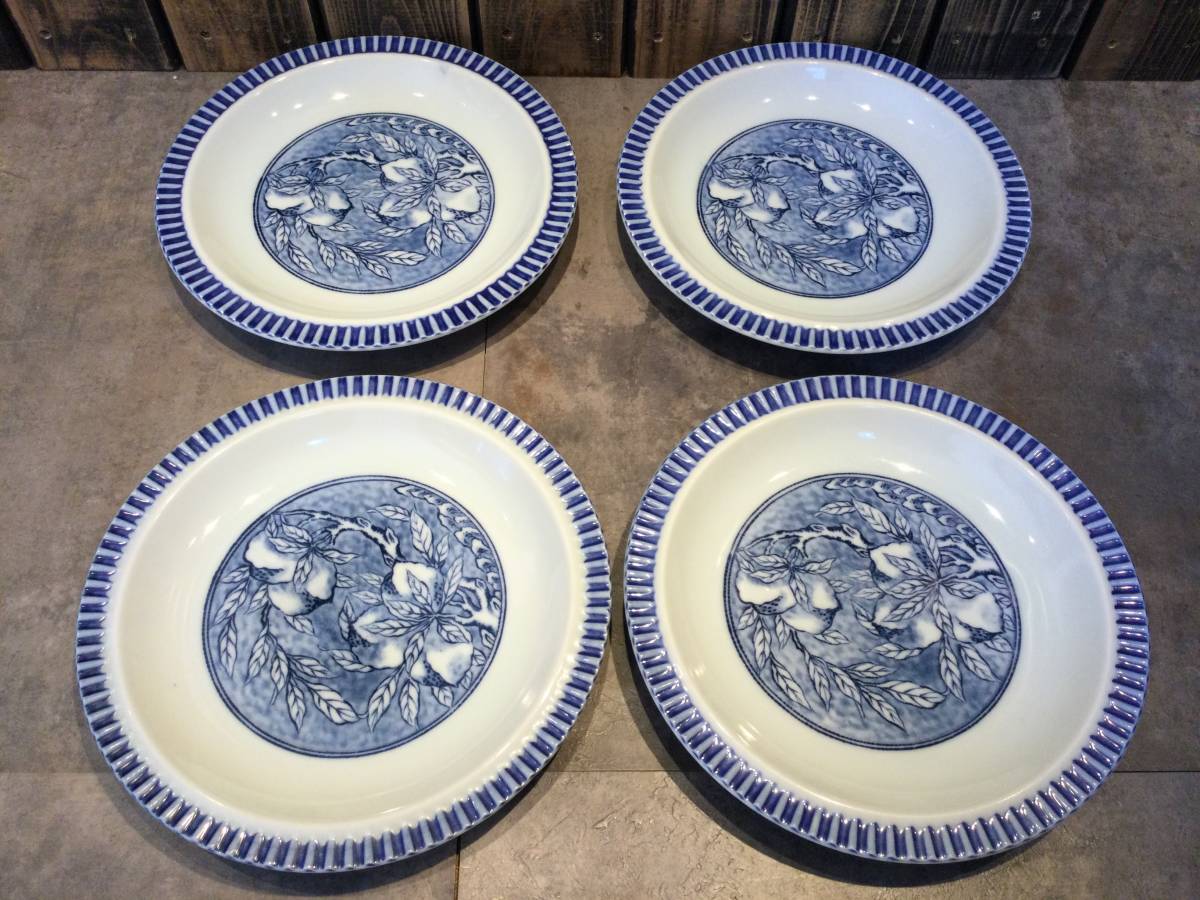 中古品 和食器 赤峰 中皿 多用途 4点セット拍卖