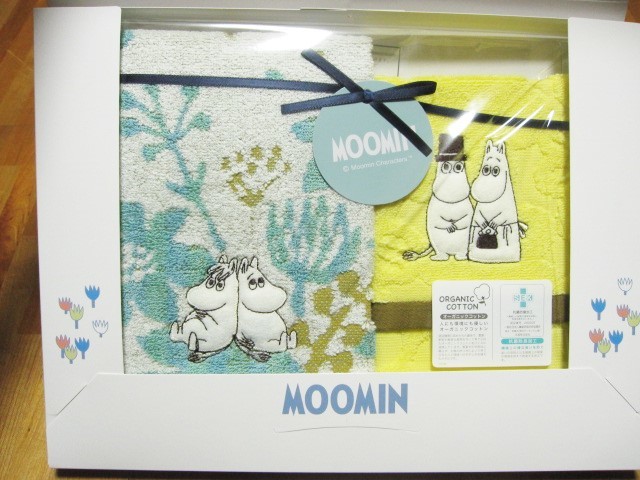 *新品*ムーミン*ギフトボックス入*フェイス・ウォッシュタオル*オーガニックコットン*抗菌防臭加工*フレグラント*MOOMIN*拍卖