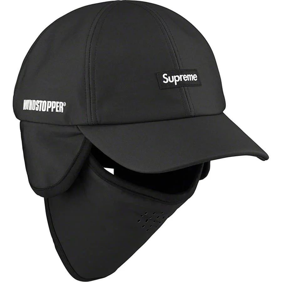 【新品未使用】 22AW 23 新作 新品 Supreme シュプリーム WINDSTOPPER FACEMASK 6 PANEL CAP キャップ 帽子 ぼうし BLACK ブラック 黒色拍卖