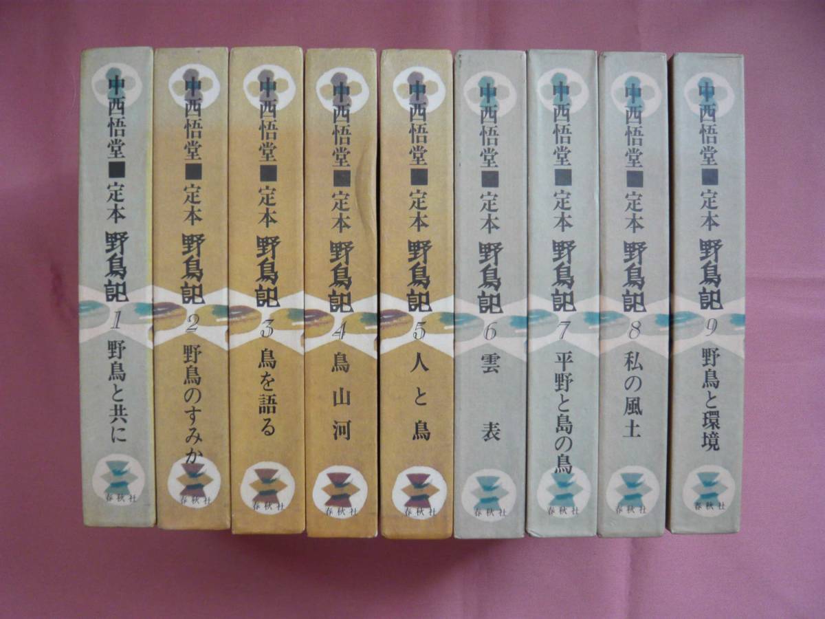 〇●〇 中西悟堂 著 定本 野鳥記 春秋社 昭和53~54年発行 函入り 〇●〇拍卖