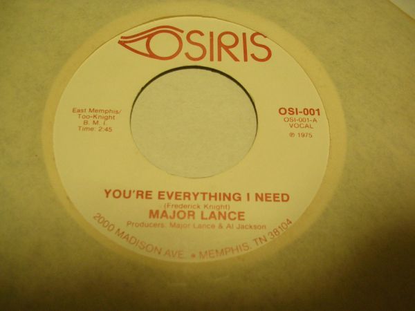 ●SOUL45●MAJOR LANCE/ YOU'RE EVERYTHING I NEED拍卖