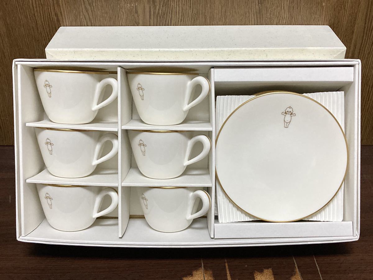 未使用 非売品 キューピー マヨネーズ カップ ソーサー NAKAYAMA 中山陶器 宮内庁御用達 6客 SET 企業物 ノベルティー レトロ ビンテージ拍卖