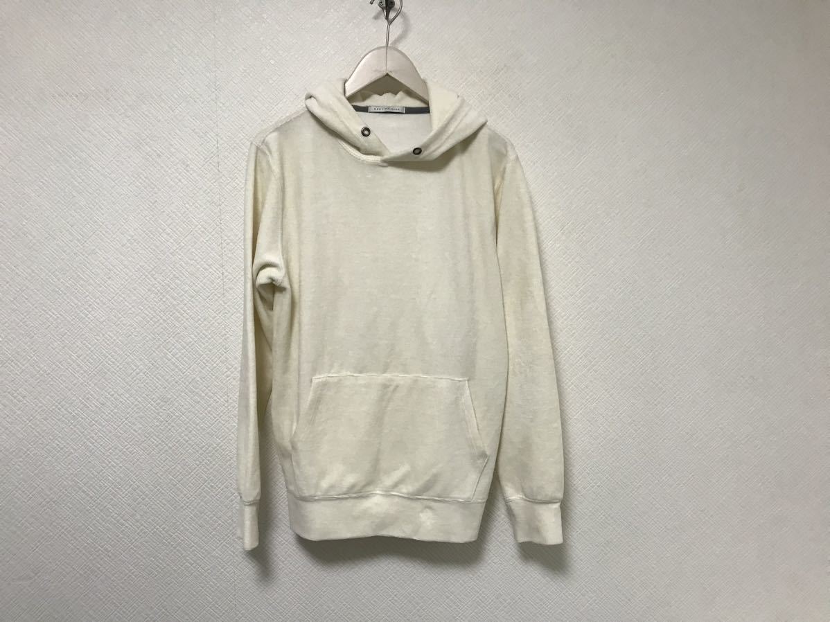 本物メンズメルローズMENSMELROSEベロアスウェットトレーナーサイドジッププルオーバーパーカー長袖メンズアメカジサーフS白オフホワイト3拍卖