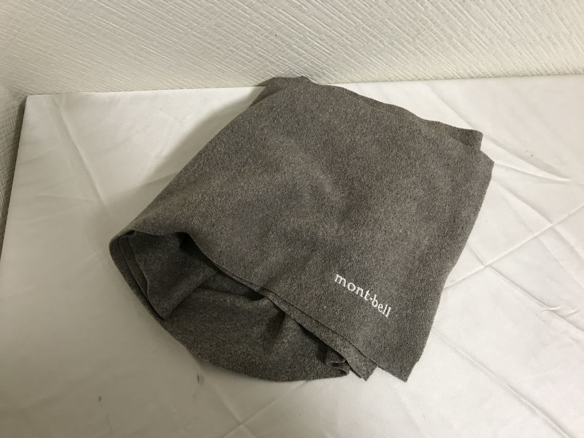 本物モンベルmontbellフリースマフラーストールメンズトラベル旅行アメカジサーフミリタリービジネススーツ茶ブラウン拍卖