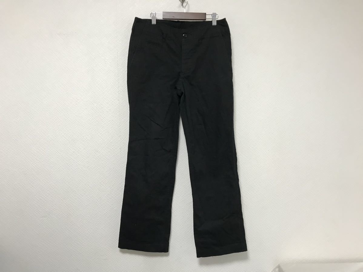 本物ワングラビティonegravityコットンワークチノパンツミリタリーメンズアメカジサーフビジネススーツS日本製黒ブラック拍卖