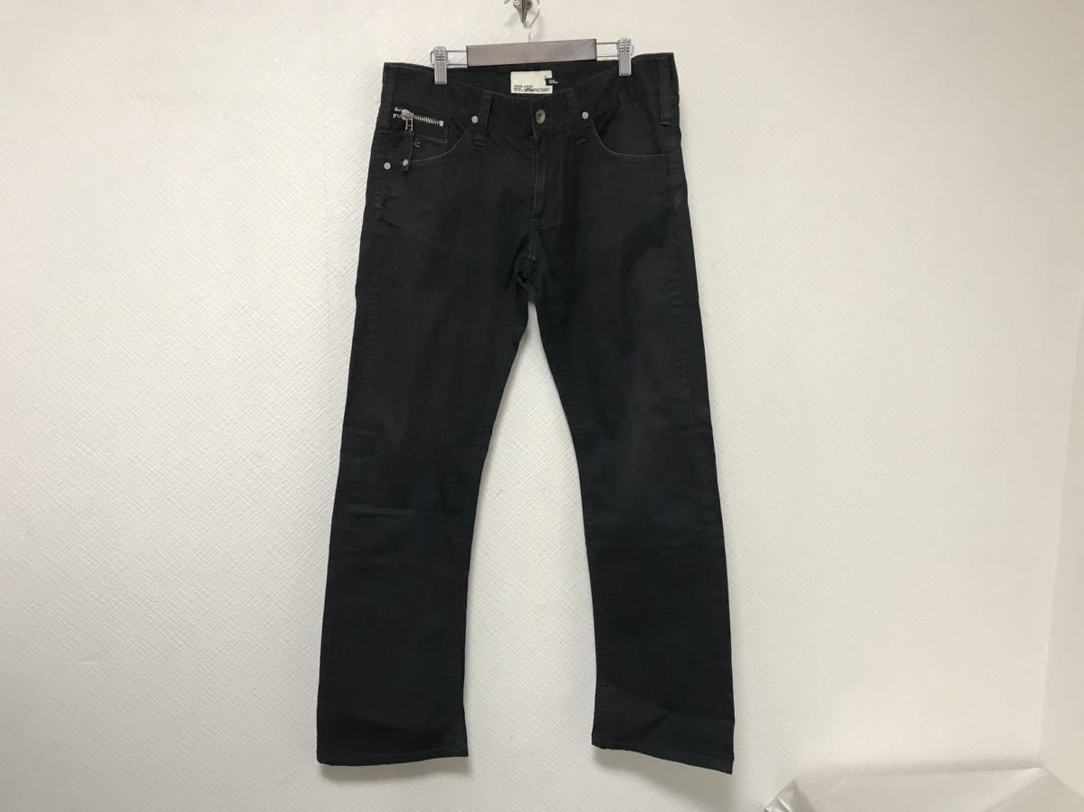 本物エナジーENERGIEコットンチノワークパンツミリタリーメンズアメカジビジネススーツ黒ブラック31M拍卖