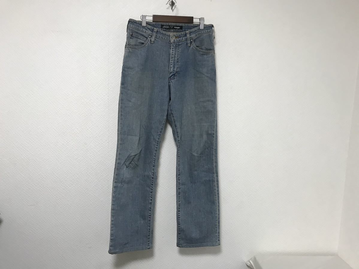 本物ラングラーWranglerコットンデニムパンツミリタリーメンズアメカジサーフビジネススーツ青ブルー29S拍卖