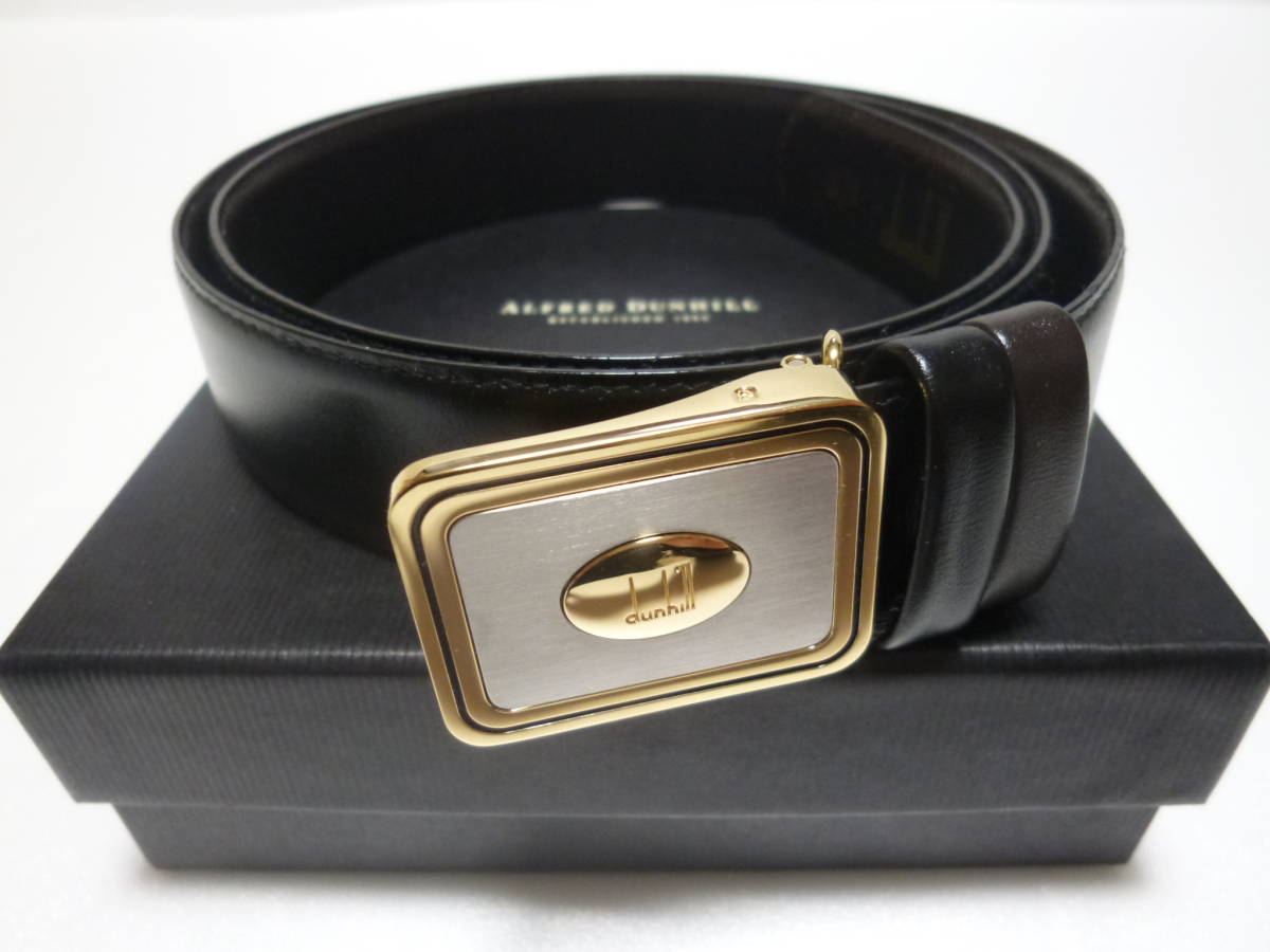 ダンヒル dunhill リバーシブルベルト 新品!!拍卖