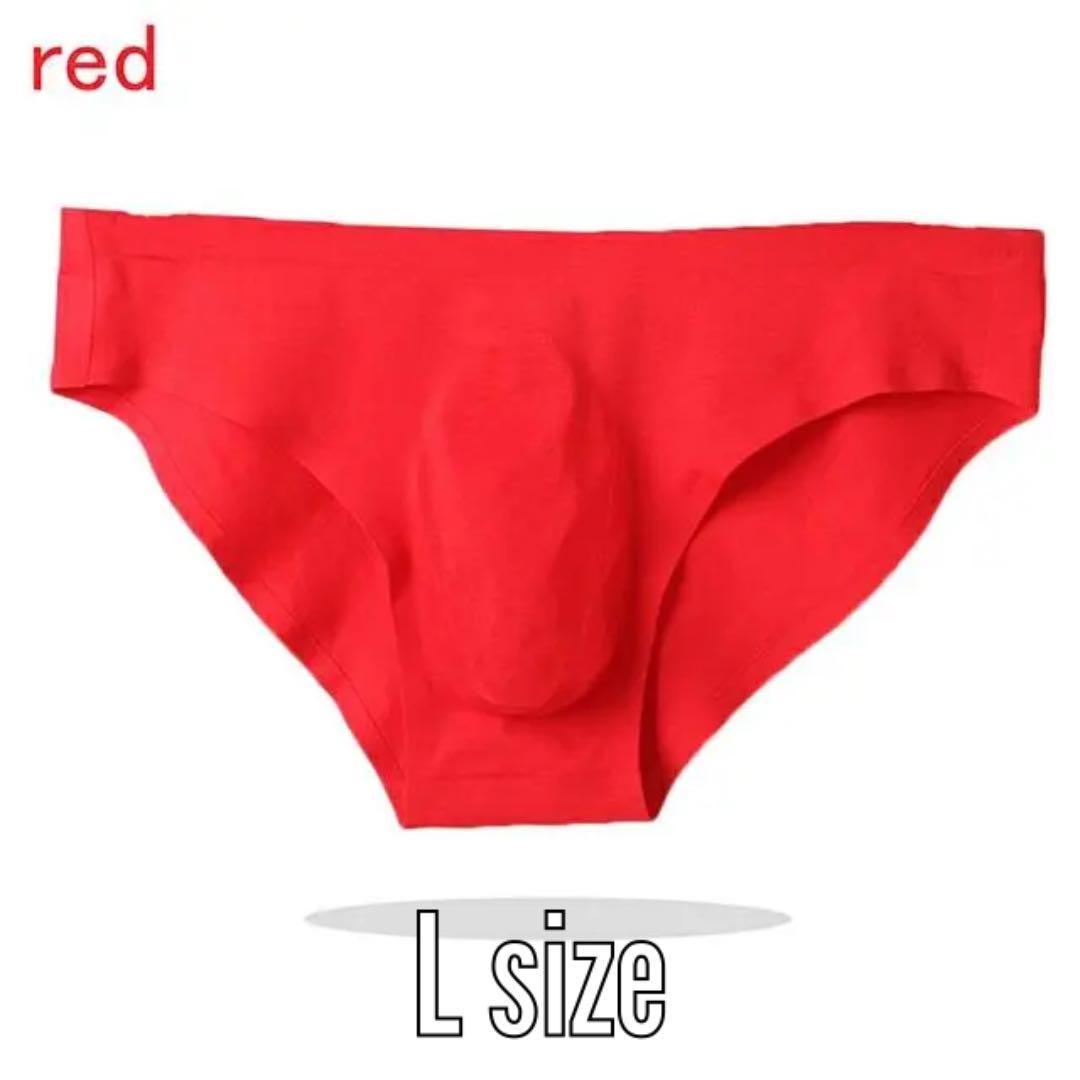 C-30.おまとめ割▲200円〜 ビキニブリーフ メンズ レッド L拍卖
