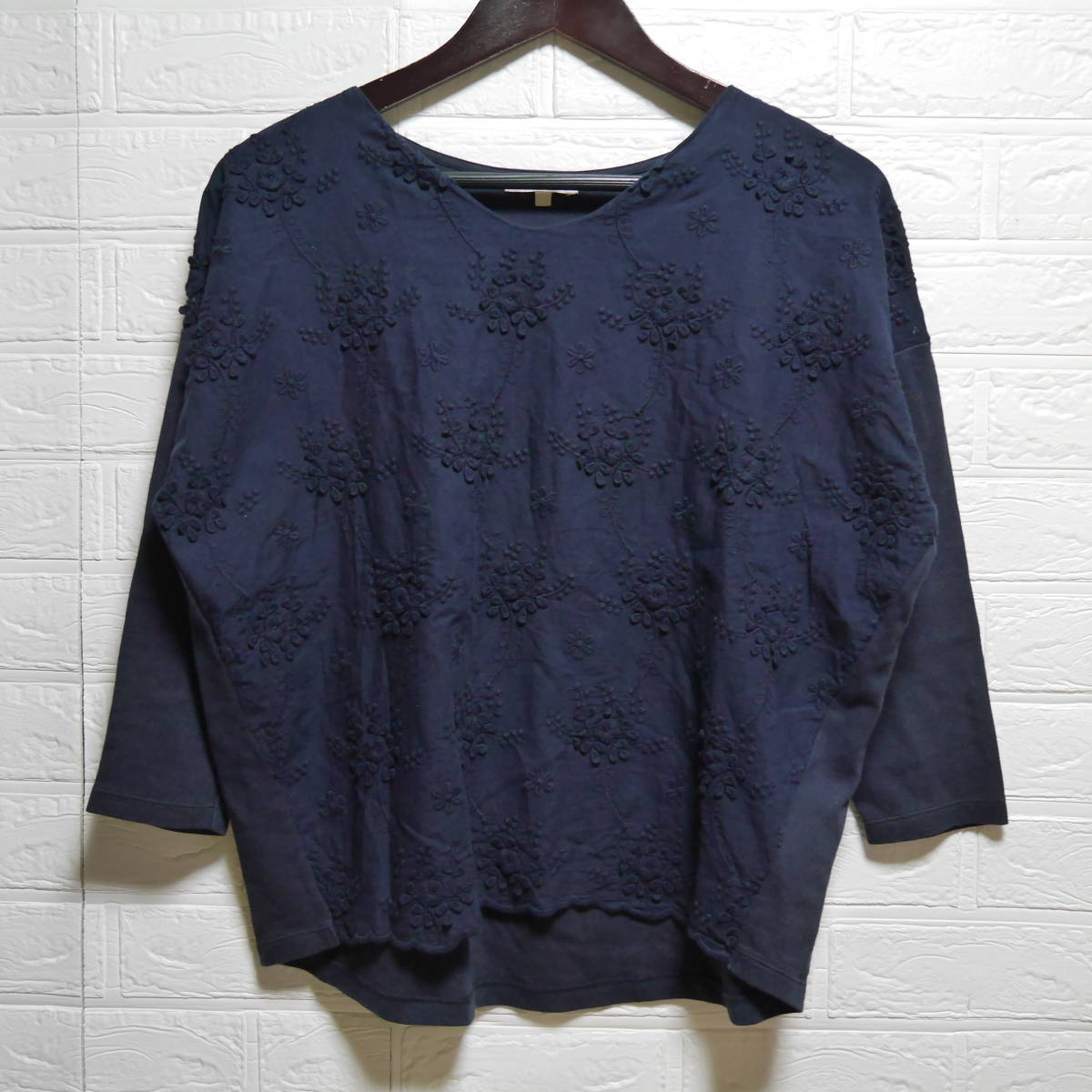 A560 ◇ studio CLIP | スタディオクリップ トップス 紺 中古 サイズM拍卖