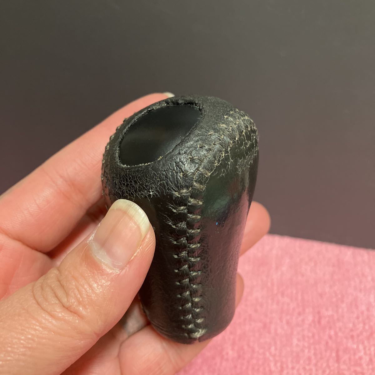 L13114 スバル RA2 プレオ MTレザーシフトノブ★拍卖