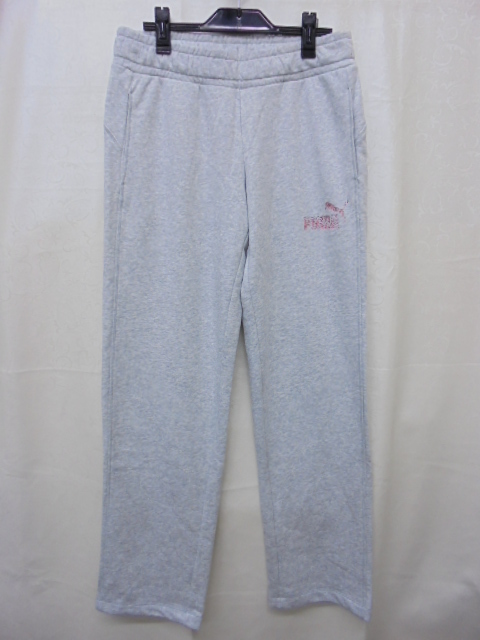 【KCM】Z-puma-32-XL★展示品★【puma/プーマ】レディース スウェットパンツ 裏毛 582952-03 ライトグレー サイズ XL拍卖