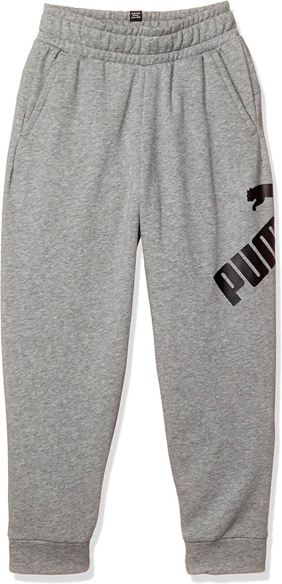 【KCM】Z-puma-49-140★展示品★【puma/プーマ】キッズ ジュニア スウェットパンツ 裏毛 582887-03 グレー サイズ 140拍卖