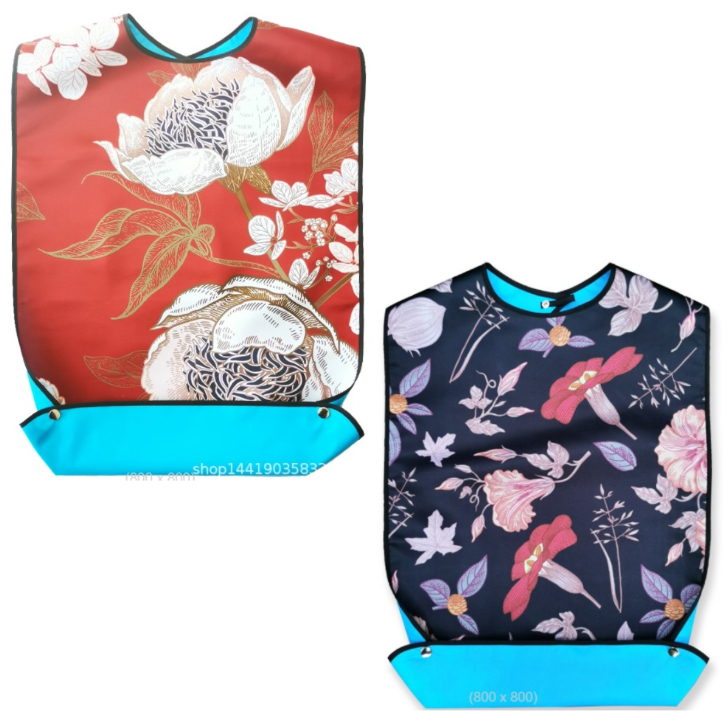 新品 送料無料●使って満足●介護用品 介護用お食事エプロン 高齢者 老人 ●施設 ディーケアー 2枚セット拍卖