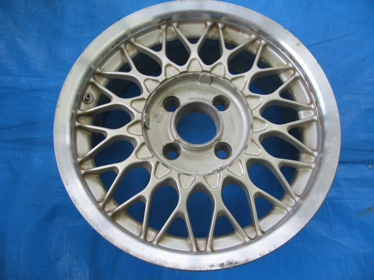 BBS RG036 14インチ 6J +40 4穴 1本 14×6J +40 PCD100 14×6.0J アルミホイール ET40 内径約5.6㎝ GERMANY ④拍卖