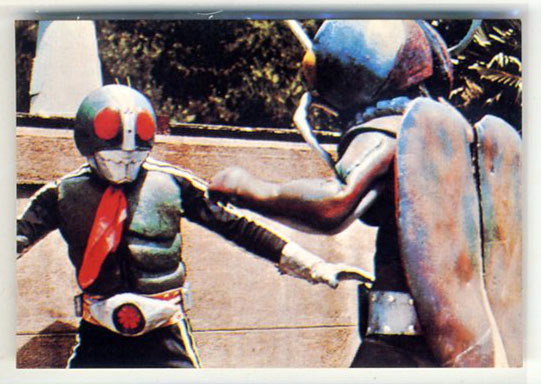 ◆防水対策 厚紙補強 カルビー 仮面ライダーチップスカード(1999 復刻版) 214番 でるか、恐怖の音波 トレカ 即決拍卖