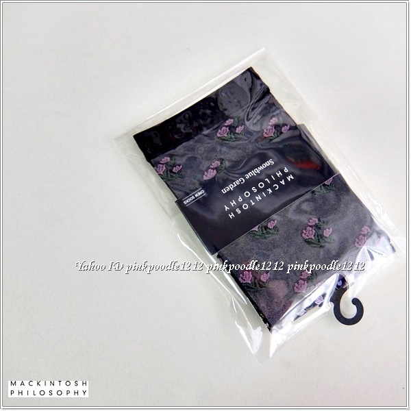 ◆マッキントッシュ 日本製 ソックス 未使用◆クロッカスクルー 花柄◆拍卖