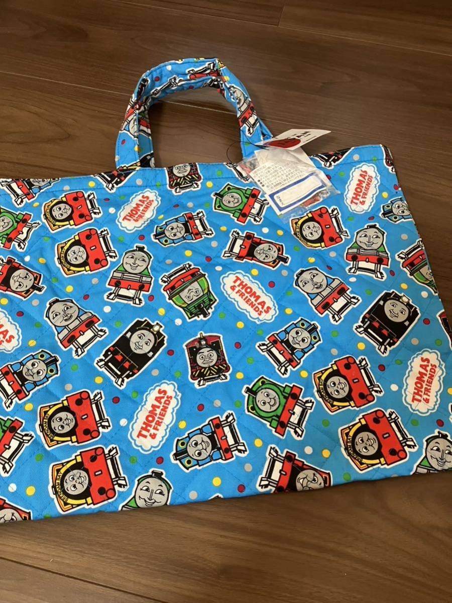 機関車トーマス ・トートバッグ・ レッスンバッグ・ キルト ・入学 ・入園拍卖