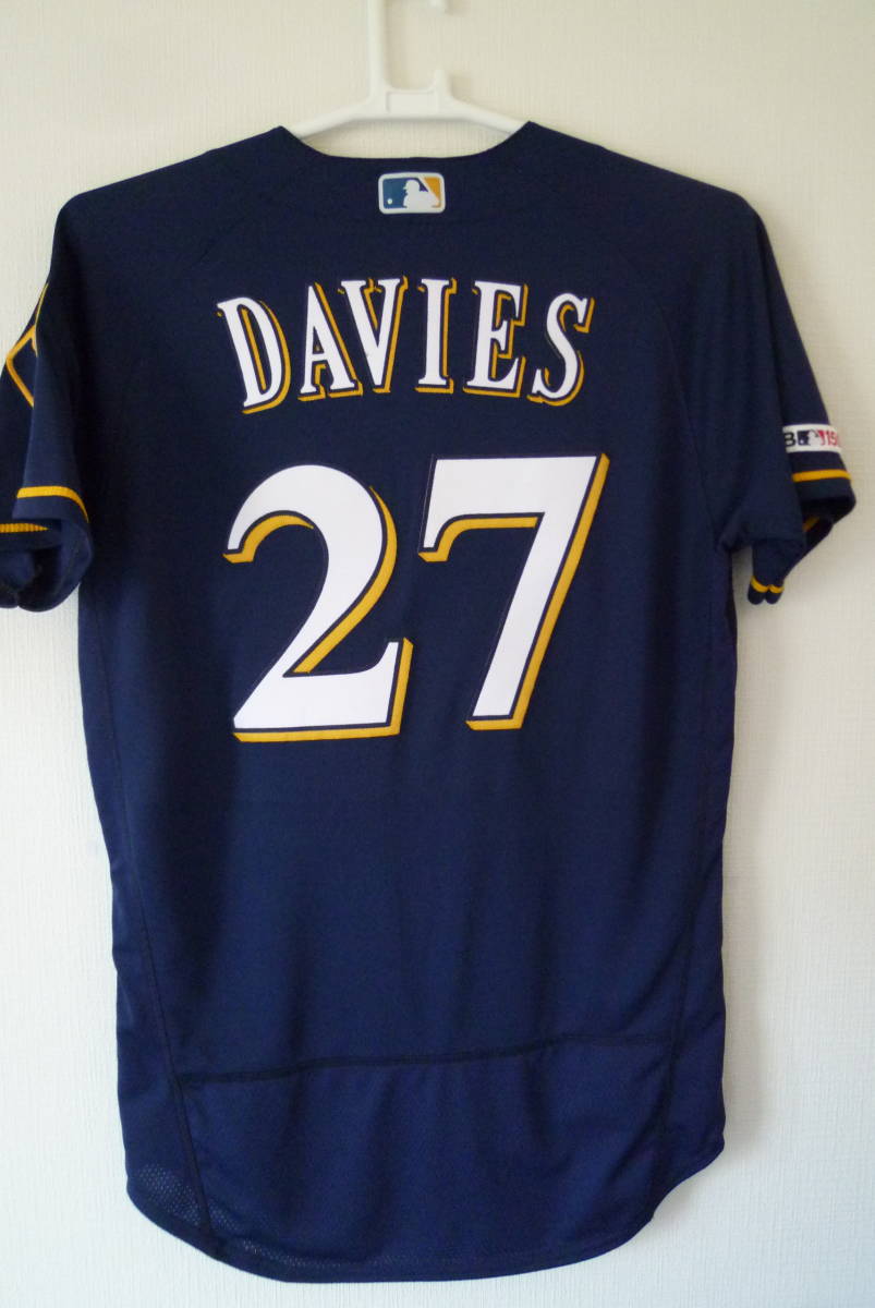 *即決* MLB ミルウォーキー・ブリュワーズ #27 ザック・デイビース 実使用ジャージ 2019年 MLBホログラム証明付き 拍卖