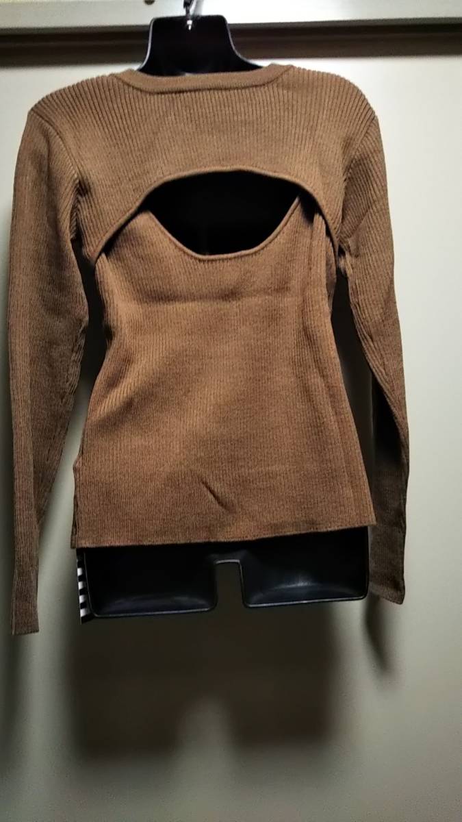 ☆ANAPバックオープンリブニット☆未使用自宅保管タグ付き拍卖