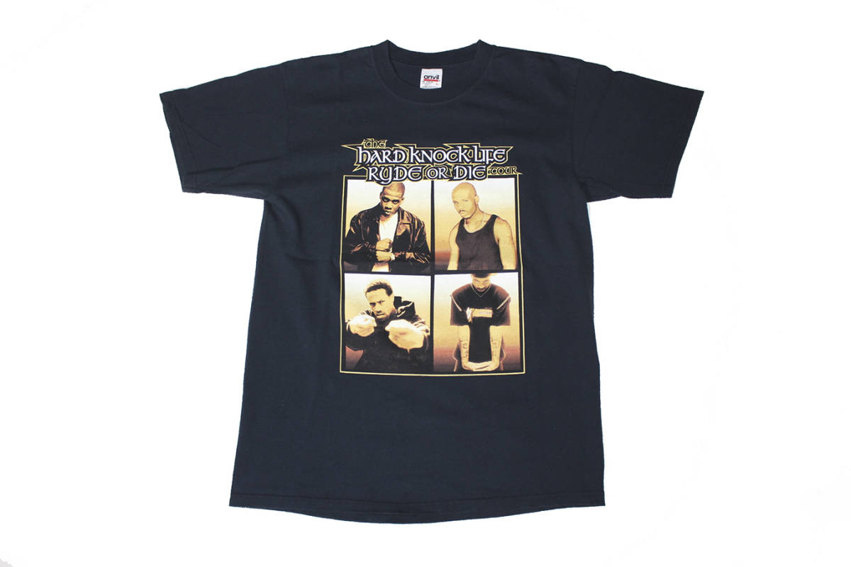 VINTAGE HARD KNOCK LIFE RYDE OR DIE TOUR TEE JAY-Z DMX RAP TEE拍卖