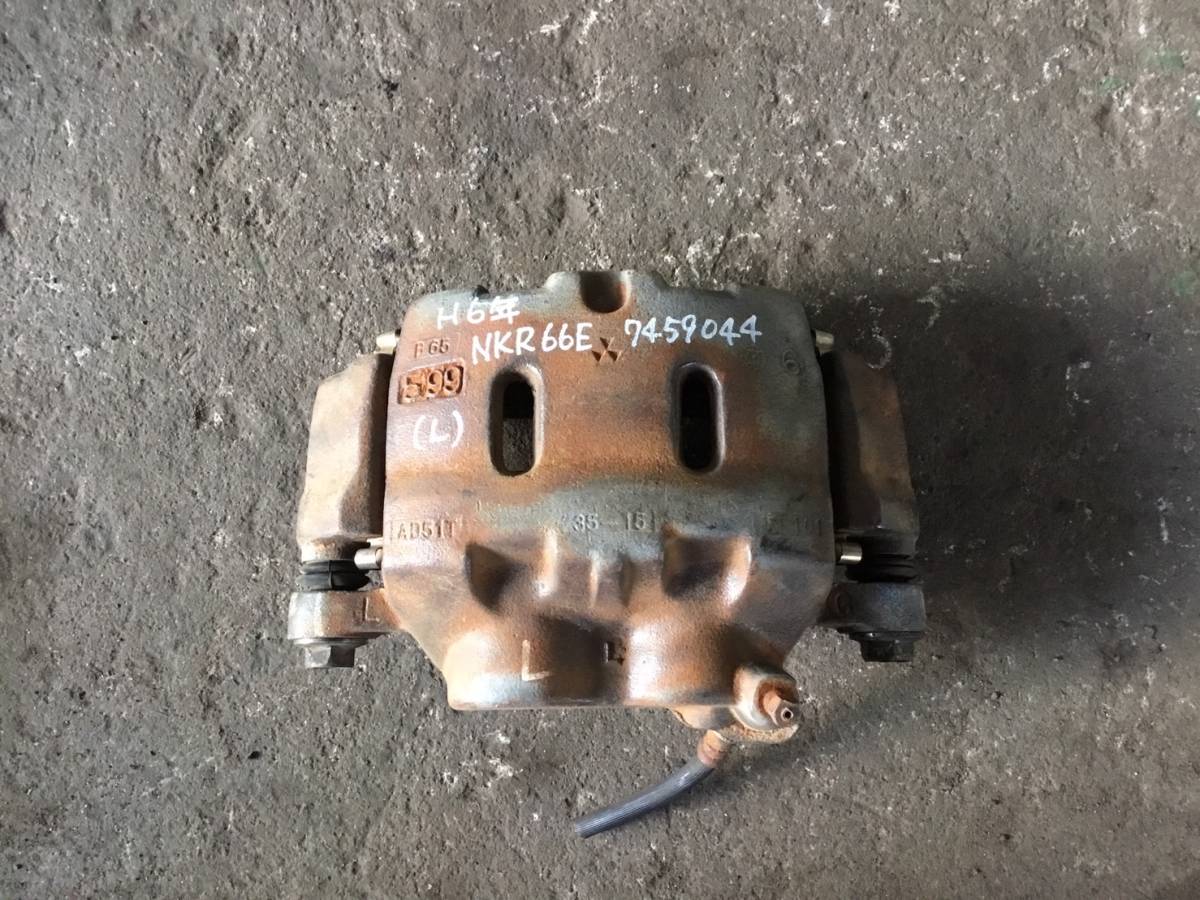 NKR66E H.6年 エルフ インデペ ブレーキ キャリパー (L) フロント X2 230128 即日発送可 ヤフオク イスズ 100~140s拍卖