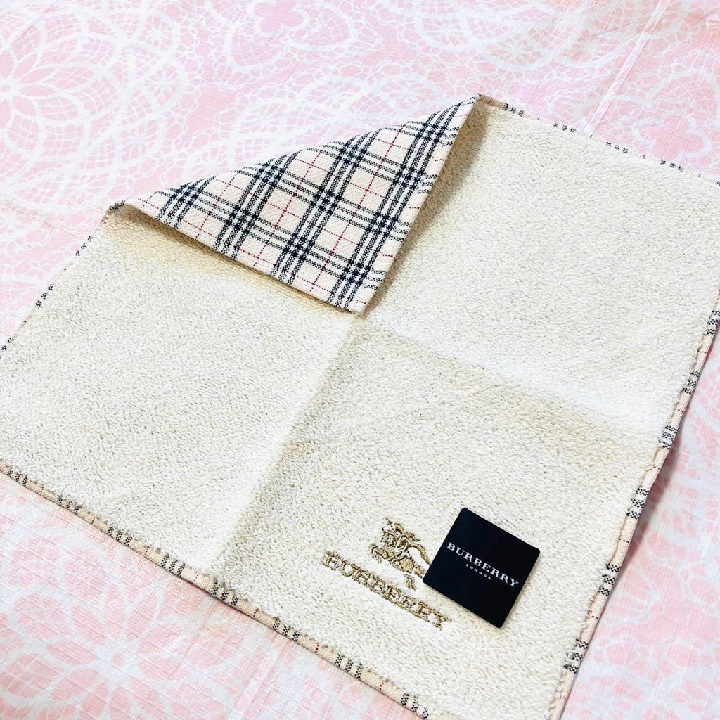 【人気柄】新品/BURBERRY/タオルハンカチ/正規品/バーバリー/綿100%/未使用/即決あり/匿名発送/ノバチェック/ハンドタオル/日本製/白拍卖