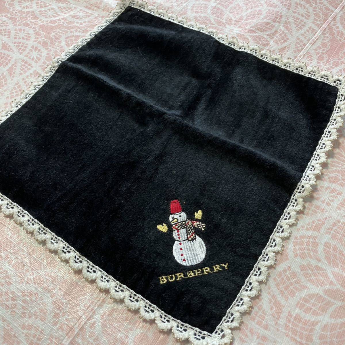 【レア柄】新品/BURBERRY/タオルハンカチ/正規品/バーバリー/綿100%/未使用/即決あり/匿名発送/日本製/ノバチェック/ハンドタオル/雪だるま拍卖