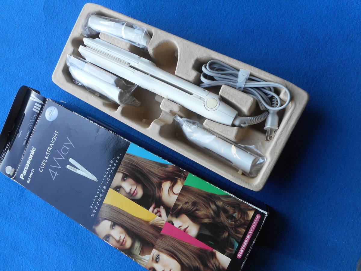 パナソニック ヘアーアイロン マルチ 4Way EH-HW31-W/難あり中古拍卖