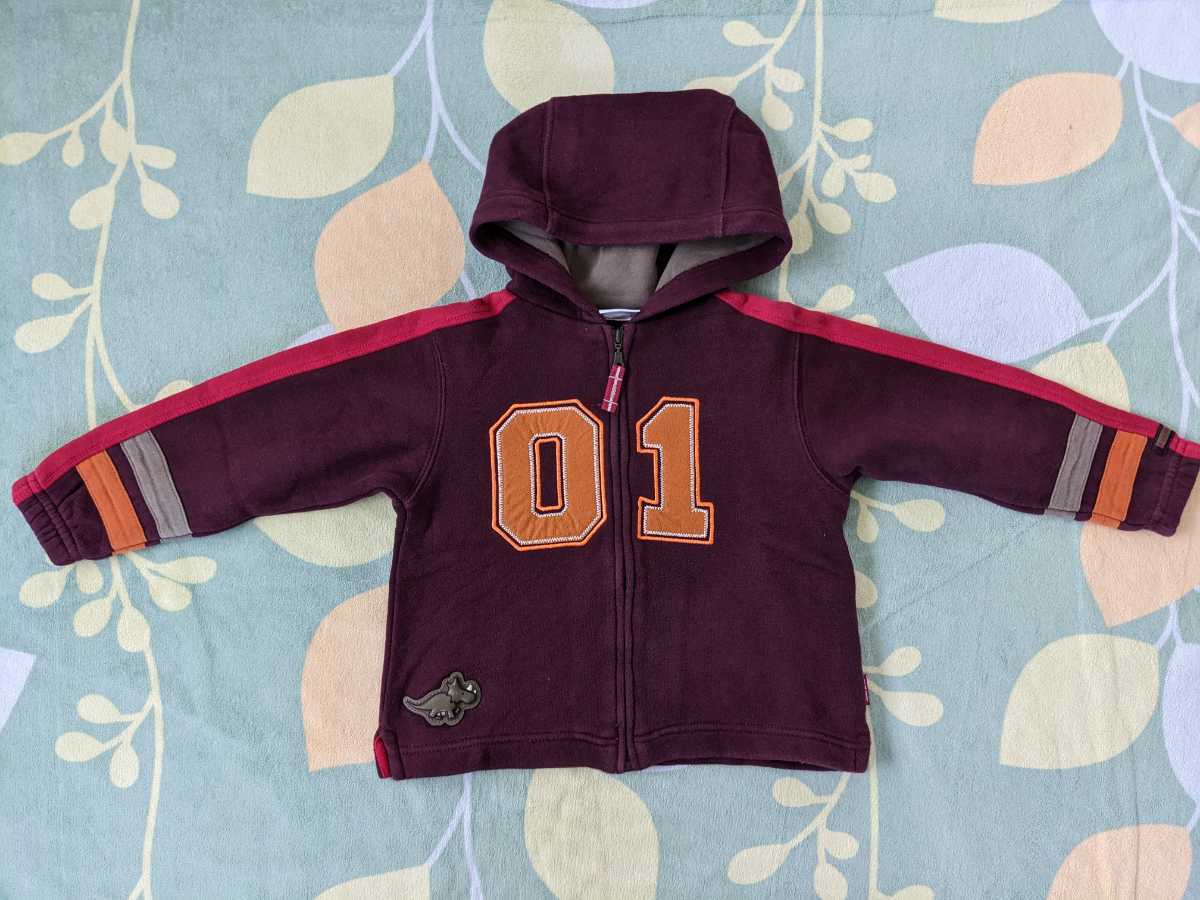 ◆USED◆カーターズ carter's フルジップ パーカ サイズ:90〜100くらい ダイナソー 恐竜拍卖