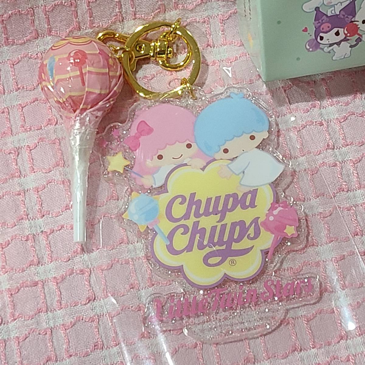 ●【サンリオ】キキララ チュッパチャップス キーホルダー シークレット アクキー アクリルキーホルダー ChupaChups R502_099k拍卖